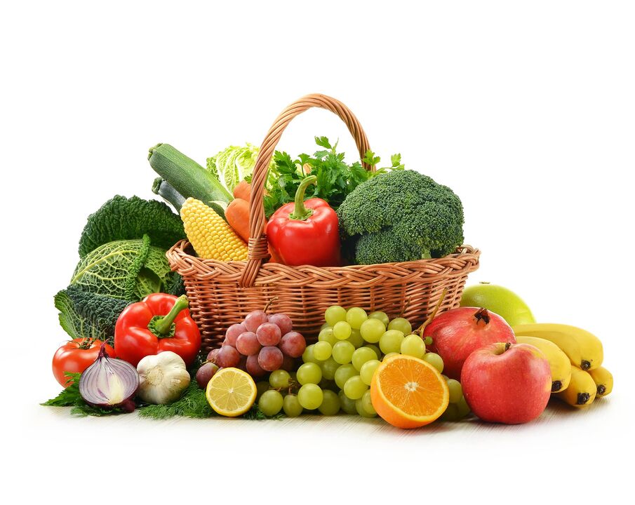 régime fruits et légumes frais