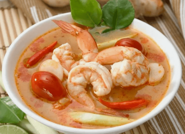 Tom Sam et crevettes