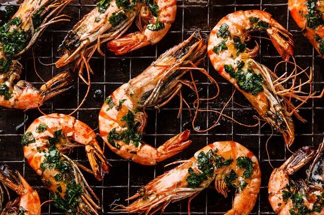 Crevettes au régime cétogène